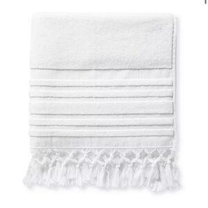 NWT! Serena & Lily Healdsburg Turkish Cotton Bath Towel in White